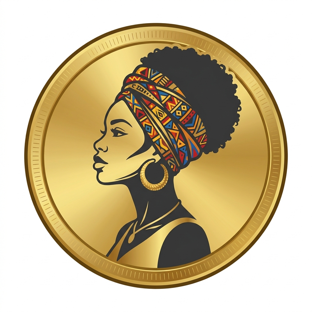 Logotipo FisioConciencia Femenina - Perfil de mujer afrocolombiana